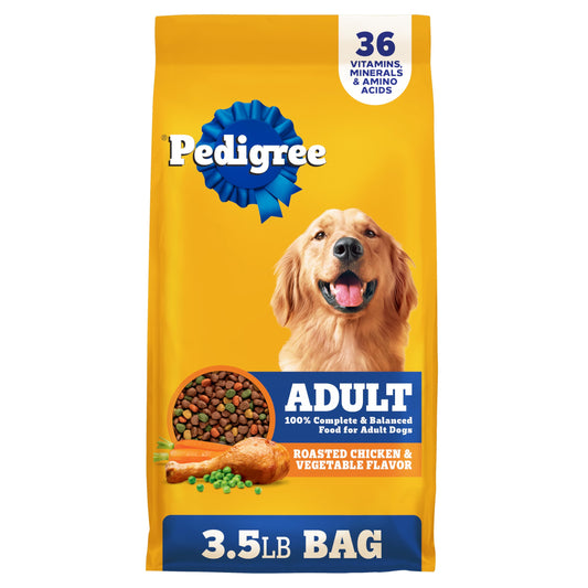 Pedigree Adult Dry Dog Food, Complete Nutrition, Grilled Steak & Vegetable Flavor, 18 lb. Bag